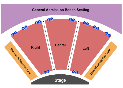 Bluestem Center for the Arts Amphitheatre seating chart