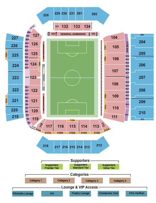 BMO Field seating chart