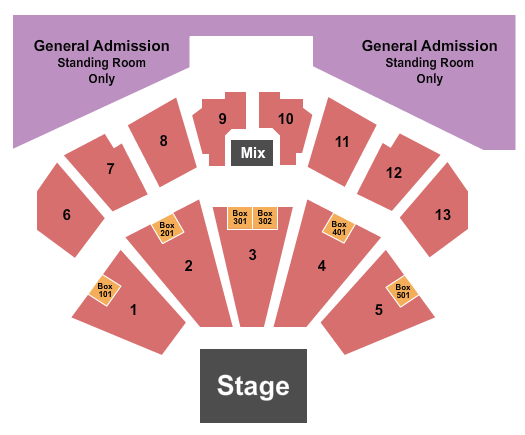 BMO Pavilion seating chart