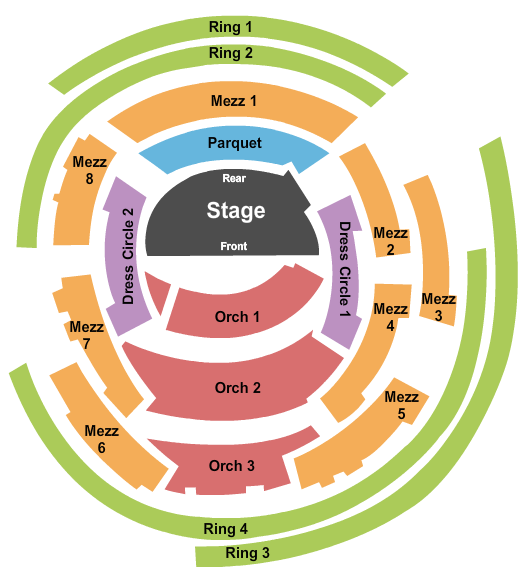 Boettcher Concert Hall seating chart