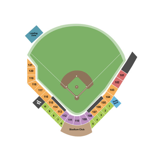 Bowling Green Ballpark seating chart