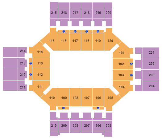 Broadmoor World Arena seating chart