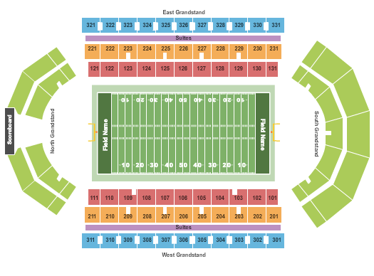 Broadview Stadium seating chart