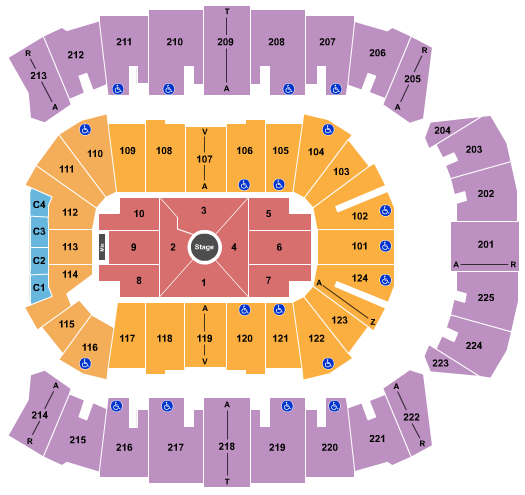 Brookshire Grocery Arena seating chart