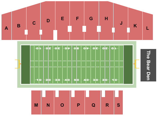 Brown Stadium seating chart