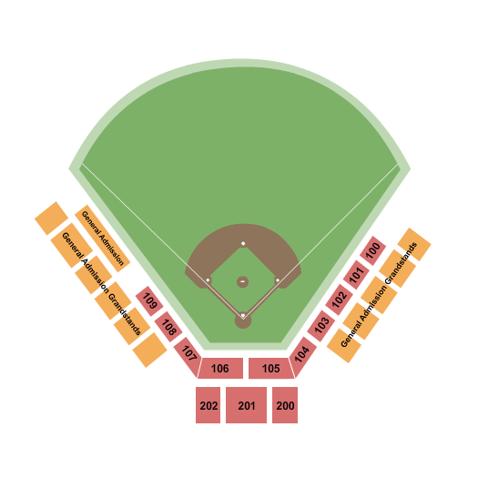 Bryant Field seating chart