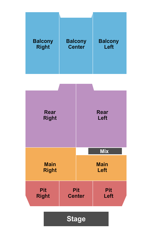 Buckhead Theatre seating chart