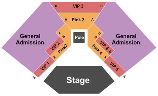 Bugsy's Cabaret at Flamingo Hotel seating chart