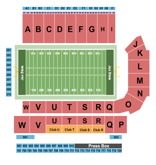 Burgess-Snow Field at AmFirst Stadium seating chart
