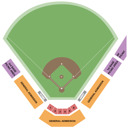 Burlington Athletic Stadium seating chart