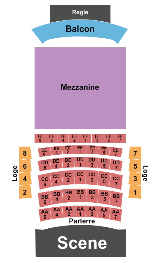 Cabaret Du Casino De Montreal seating chart
