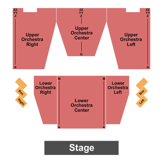 Cailloux Theater seating chart