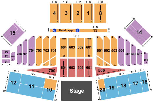 California Mid-state Fair Grounds seating chart