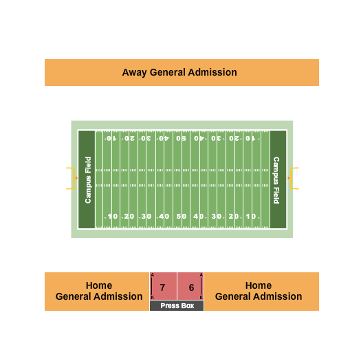 Campus Field seating chart