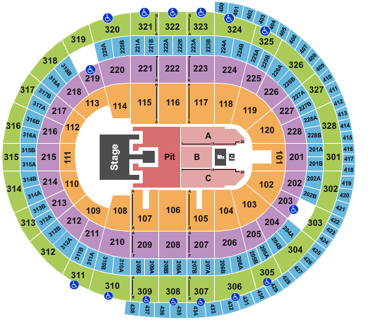 Canadian Tire Centre seating chart