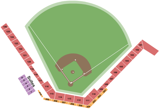 Capital Credit Union Park seating chart