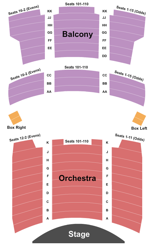 Capitol Theatre at Appell Center for the Performing Arts seating chart