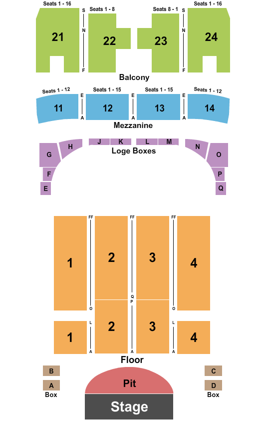 Capitol Theatre - Wheeling seating chart