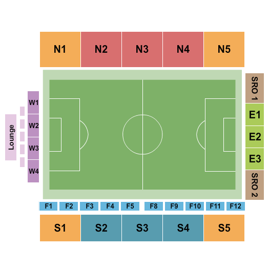 Cardinale Stadium seating chart