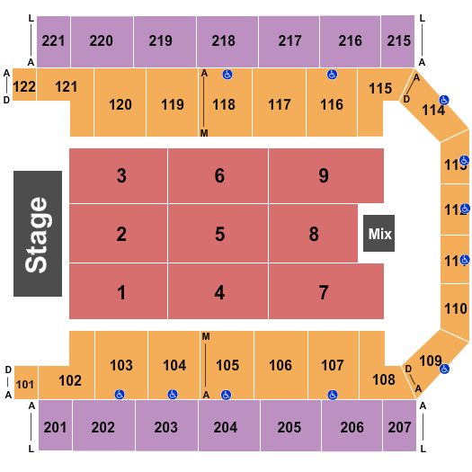 Carlson Sports Arena seating chart