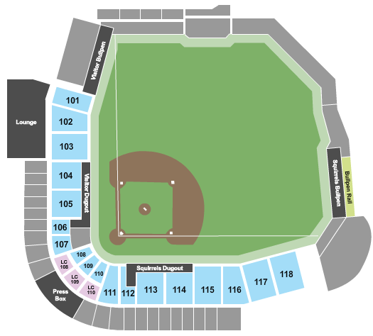 CarMax Park seating chart