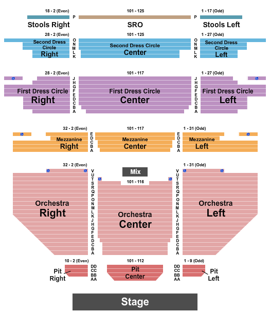 Carpenter Theatre At Dominion Energy Center seating chart