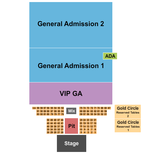 Castle Knoll Farms and Amphitheater seating chart