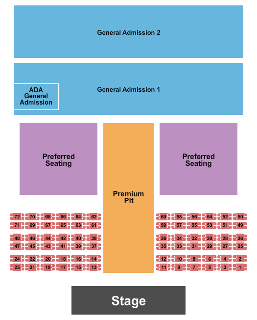 Castle Ridge seating chart