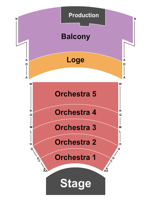 Castro Theatre seating chart