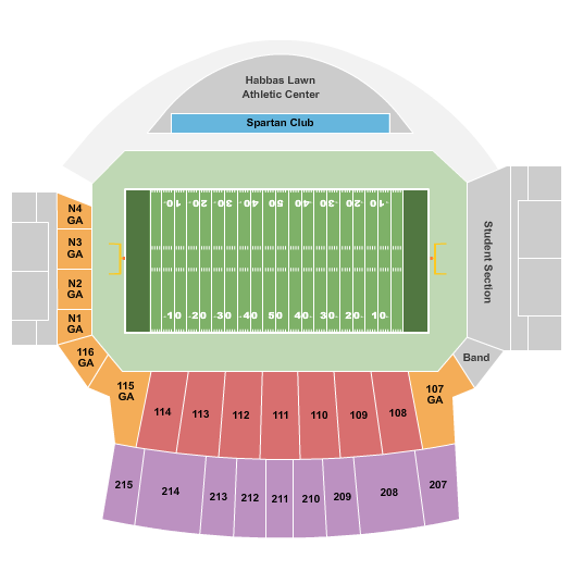 CEFCU Stadium seating chart