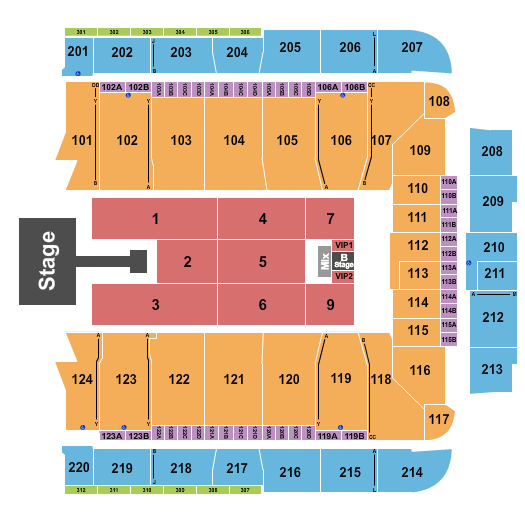 CFG Bank Arena seating chart