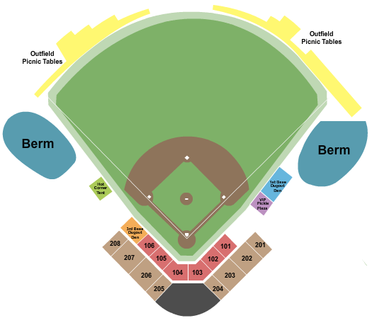 Charles B. Walker Stadium At Lents Park seating chart