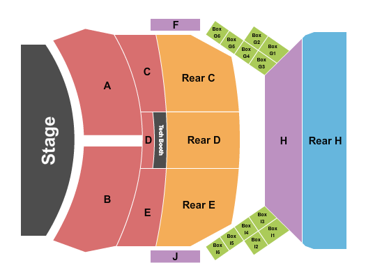 Charleston Music Hall seating chart