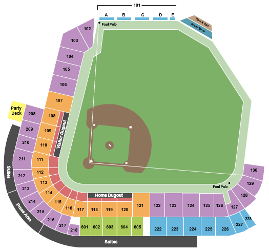 Chukchansi Park seating chart