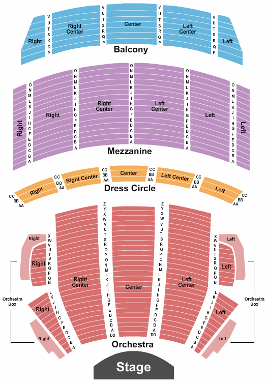 Citizens Bank Opera House seating chart