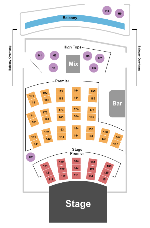 City Winery - Pittsburgh seating chart