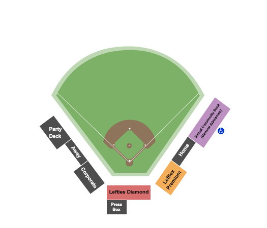 Civic Field seating chart