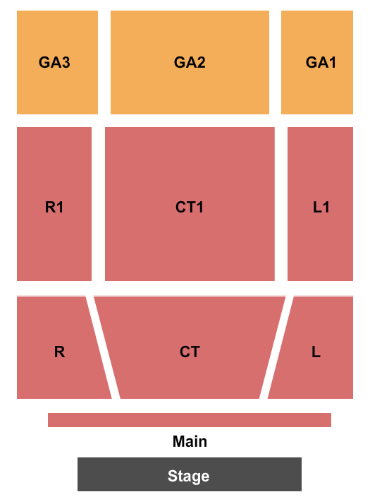 Clearwater River Casino seating chart