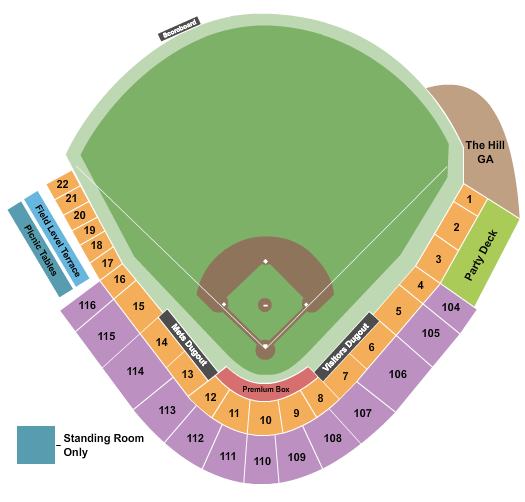 Clover Park seating chart