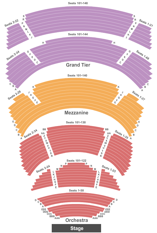 Cobb Energy Performing Arts Centre seating chart