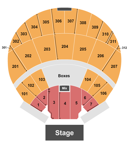 Coca-Cola Amphitheater at the BJCC seating chart