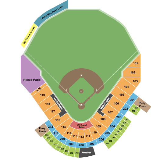 Coca-Cola Park - PA seating chart