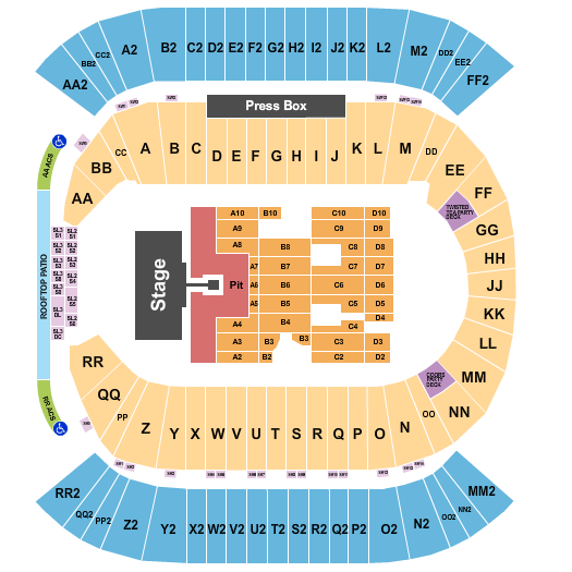 Commonwealth Stadium - Edmonton seating chart