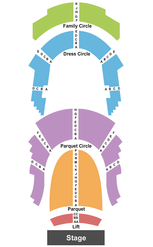 Copeland Hall At Grand Opera House - DE seating chart
