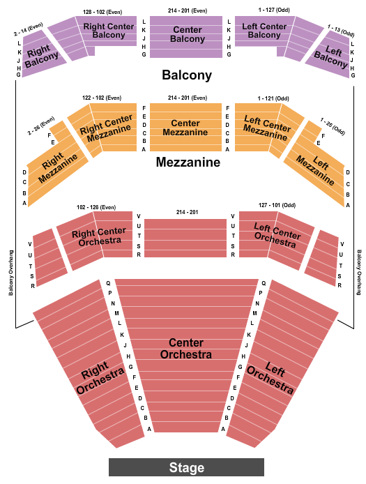 Coral Springs Center For The Arts seating chart