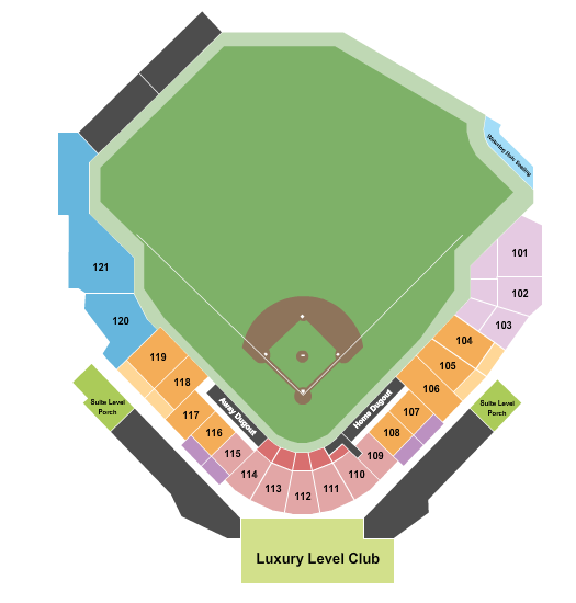 Covenant Health Park seating chart