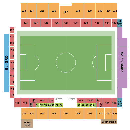 CPKC Stadium seating chart