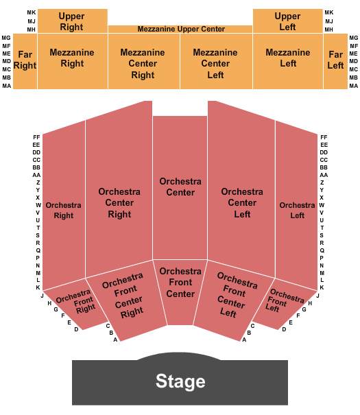 Crystal Grand Music Theatre seating chart