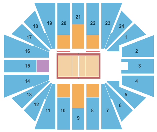 CU Events Center seating chart