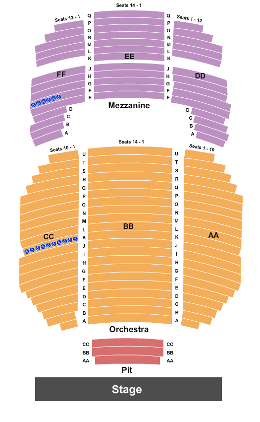 Cullen Theater At Wortham Theater Center seating chart